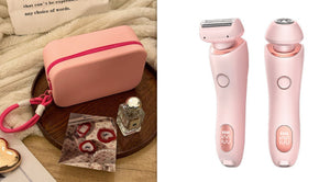 2-in-1 Rechargeable Epilator & Hair Removal Trimmer – Face, Body, Bikini, Legs & Underarms - Dazzling Beauty Solution