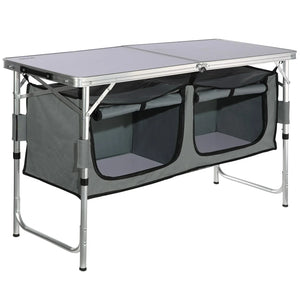 VEVOR Folding Camping Kitchen Table – Portable Outdoor Cooking Station - Dazzling Beauty Solution
