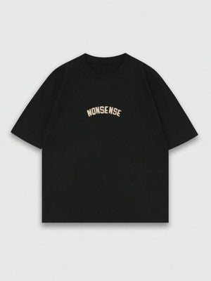 ROMWE MEN Street Life 1Pc Men'S Street Figure Batwing Short Sleeve Crew Neck Casual T-Shirt