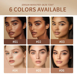 Vegan Serum-Infused Foundation Stick – Hydrating Skin Tint Balm, Anti-Aging, Sensitive-Skin Friendly (6 Shades) - Dazzling Beauty Solution