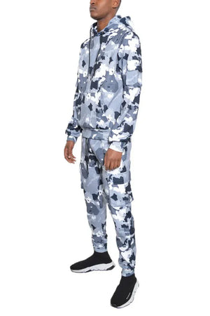 FULL CAMO HOODIE COTTON SWEAT SET - Dazzling Beauty Solution