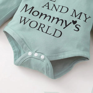 Floral Ruffle Romper & Pants Set – Baby Girl Cotton Outfit 0-3 Months - Dazzling Beauty Solution