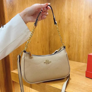Floral Designer Shoulder Bag – Elegant Leather Handbag with Adjustable Strap & Multiple Compartments - Dazzling Beauty Solution