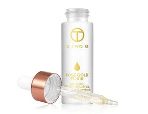 24k Rose Gold Elixir Skin Make Up Oil For Face Essential Oil Before Primer Foundation Moisturizing Face Oil Anti-aging - Dazzling Beauty Solution