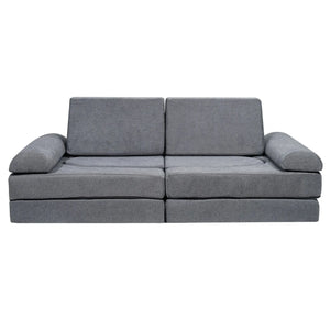 Modular Kids Play Sofa – Soft Suede Convertible Couch for Toddlers - Dazzling Beauty Solution