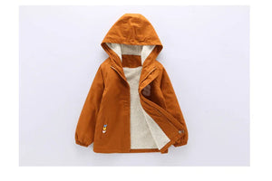 Kids Winter Windbreaker Jacket | Warm Velvet Coat for Boys - Dazzling Beauty Solution