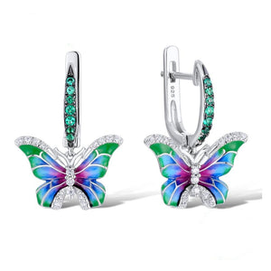 Butterfly & Serpent Jewelry Set – Earrings, Necklace & Rings - Dazzling Beauty Solution
