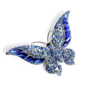 Women’s Crystal Butterfly Brooch – Statement Animal Pin - Dazzling Beauty Solution