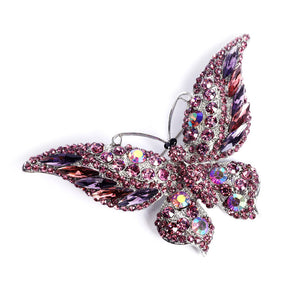 Women’s Crystal Butterfly Brooch – Statement Animal Pin - Dazzling Beauty Solution
