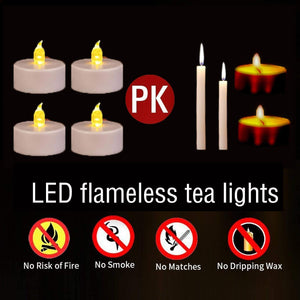 150PACK Flameless LED Tea Lights, Warm Yellow, 200 Hours Battery-Powered, Ideal for Party, Wedding, Birthday, Home Decoration
