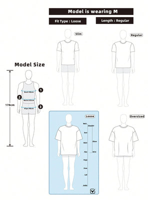 ROMWE MEN Street Life 1Pc Men'S Street Figure Batwing Short Sleeve Crew Neck Casual T-Shirt