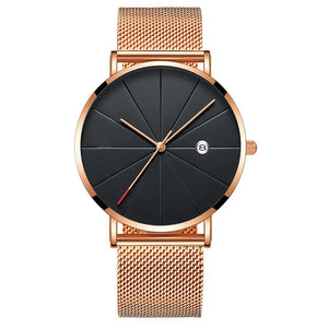 Simple calendar watch male creative waterproof quartz watch - Dazzling Beauty Solution