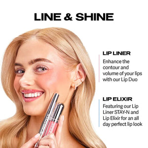 LIP LINER STAY-N - Peel-Off Lip Liner Stain - All Day & Night Lipliner - Dazzling Beauty Solution