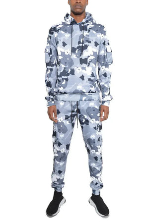 FULL CAMO HOODIE COTTON SWEAT SET - Dazzling Beauty Solution