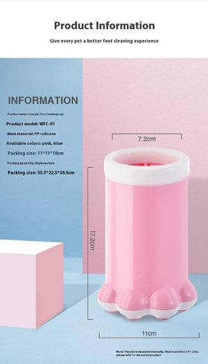 Dog Paw Cleaner Cup – Portable Silicone Pet Foot Washer - Dazzling Beauty Solution