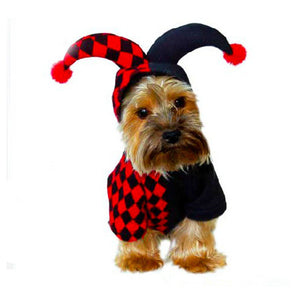Halloween Funny Clown Pet Dog Cat Costume - Dazzling Beauty Solution