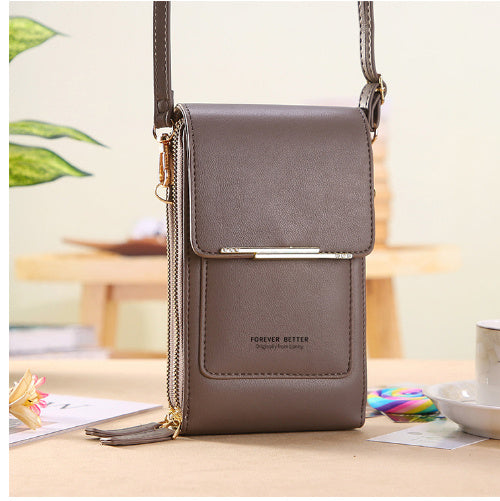 Touch Screen Mobile Phone Bag Small Crossbody Shouder Bags Women Long Wallet - Dazzling Beauty Solution