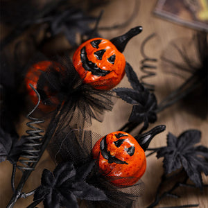 Halloween Decorations Black Horror Pumpkin Twig Cutting Bouquet - Dazzling Beauty Solution