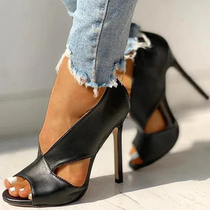 Women's shoes 4 large size sandals high heels sexy fine heel women shoes - Dazzling Beauty Solution