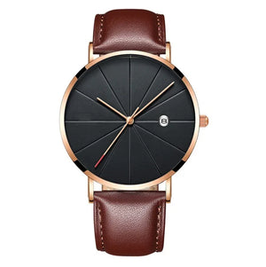 Simple calendar watch male creative waterproof quartz watch - Dazzling Beauty Solution