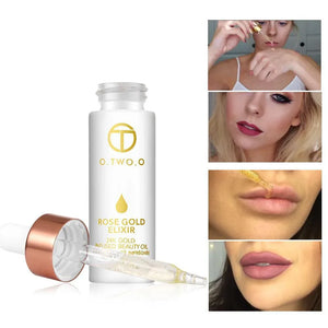 24k Rose Gold Elixir Skin Make Up Oil For Face Essential Oil Before Primer Foundation Moisturizing Face Oil Anti-aging - Dazzling Beauty Solution