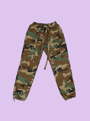 Men’s Camouflage Low-Waist Canvas Pants - Dazzling Beauty Solution