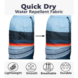 Men’s California Print Swim Shorts – 8.5” Inseam - Dazzling Beauty Solution
