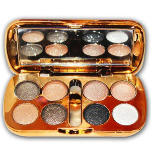 Shiny 8-Color Pearly Eyeshadow Palette - Dazzling Beauty Solution