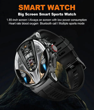 1.85-Inch Ultra HD Smartwatch with GPS, Bluetooth Call & Health Monitoring For Men - Dazzling Beauty Solution