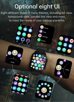 T900Ultra Smartwatch Bluetooth Talk Smartwatch Message Alert Heart Rate Monitor Sports Watch for Android IOS Men Women - Dazzling Beauty Solution