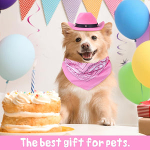 Cat Cowboy Costume Cat Cowboy Hat And Bandana Set Cat Halloween Costumes Cowboy Cat Pet Costume Funny Halloween Costumes For Cats Kittens Pets - Dazzling Beauty Solution