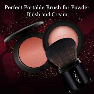 Retractable Kabuki Makeup Brush, Powder Brushes Foundation Travel Foundation Brush for Blush Bronzer & Powder… - Dazzling Beauty Solution