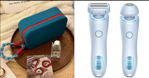 2-in-1 Rechargeable Epilator & Hair Removal Trimmer – Face, Body, Bikini, Legs & Underarms - Dazzling Beauty Solution
