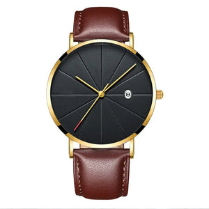 Simple calendar watch male creative waterproof quartz watch - Dazzling Beauty Solution
