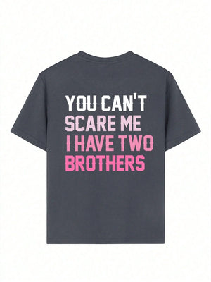 Tween Girl Casual Funny Print Crew Neck Short Sleeve T-Shirt Top, Summer - Dazzling Beauty Solution