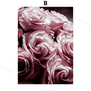 Peony Flower Wall Art – Modern Oil Canvas Painting (No Frame) - Dazzling Beauty Solution