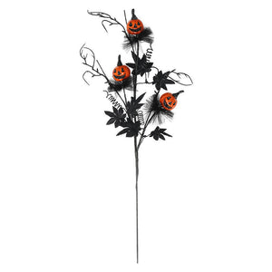 Halloween Decorations Black Horror Pumpkin Twig Cutting Bouquet - Dazzling Beauty Solution