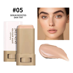 Vegan Serum-Infused Foundation Stick – Hydrating Skin Tint Balm, Anti-Aging, Sensitive-Skin Friendly (6 Shades) - Dazzling Beauty Solution