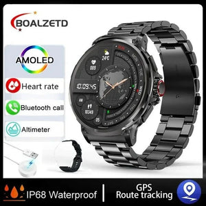 1.85-Inch Ultra HD Smartwatch with GPS, Bluetooth Call & Health Monitoring For Men - Dazzling Beauty Solution