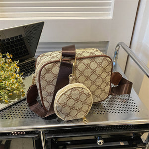 Vintage Pattern Crossbody Bags For Women Shoulder Shell Bag Trend Small Purse And Handbag Luxury Designer Female Square Bag Women's Bag - Dazzling Beauty Solution