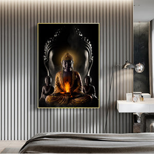 Modern Buddha Wall Art – Canvas Painting & Buddhism Poster for Home Décor - Dazzling Beauty Solution