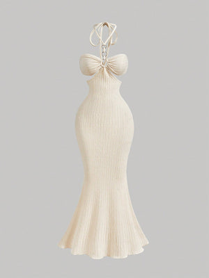 MOD Women'S Apricot-Color V-Neck Maxi Kaftan Dress, Beach Holiday,Boho,Beach Vacation,Country Concert Outfit, Festival