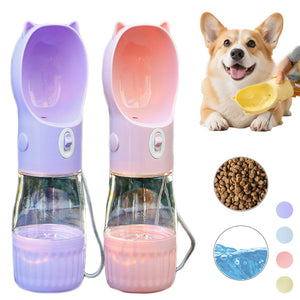 2-in-1 Portable Dog Water Bottle & Food Container – Leak-Proof Pet Feeder for Dogs & Cats - Dazzling Beauty Solution