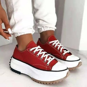 Women's Canvas High Top Casual Shoes - Dazzling Beauty Solution