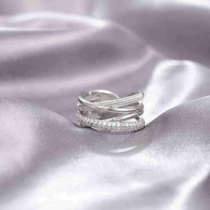 Niche Opening Adjustable Non-fading Cross Ring - Dazzling Beauty Solution