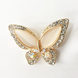 Women’s Butterfly Brooch – Gemstone Inlay Pin Accessory - Dazzling Beauty Solution