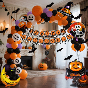 Halloween Hanging Flag Balloon Set Party Decoration Supplies - Dazzling Beauty Solution