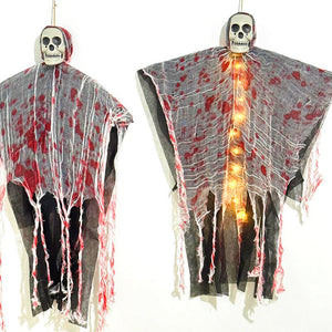 Halloween Decoration Blood-dyed Luminous Skull Hanging Ghost Outdoor Ornaments - Dazzling Beauty Solution