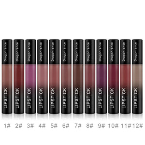 12-Piece Hydrating Long-Lasting Lipstick Set – Moisturizing, Vibrant, All-Day Wear - Dazzling Beauty Solution