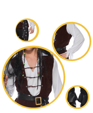 Men's Cosplay Clothes Halloween Pirates Of The Caribbean Clothing - Dazzling Beauty Solution